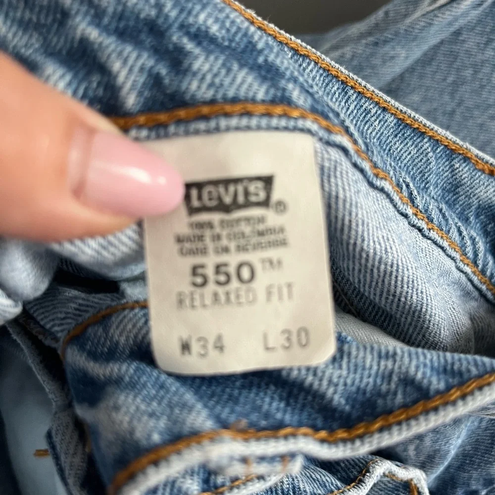 Vintage Levi's 1980’s 550-0213 Men's Orange Tag Relaxed Tapper Jeans 34/30